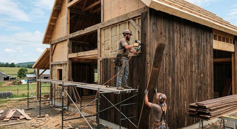 Barn Siding Installation in Canterbury, NH