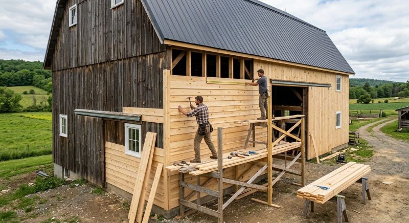 Barn Siding Installation in Contoocook, NH