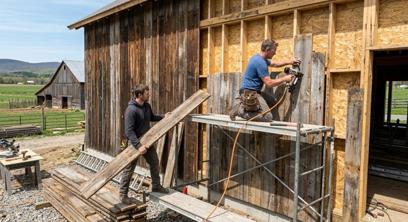 Barn Siding Installation in Newport, NH