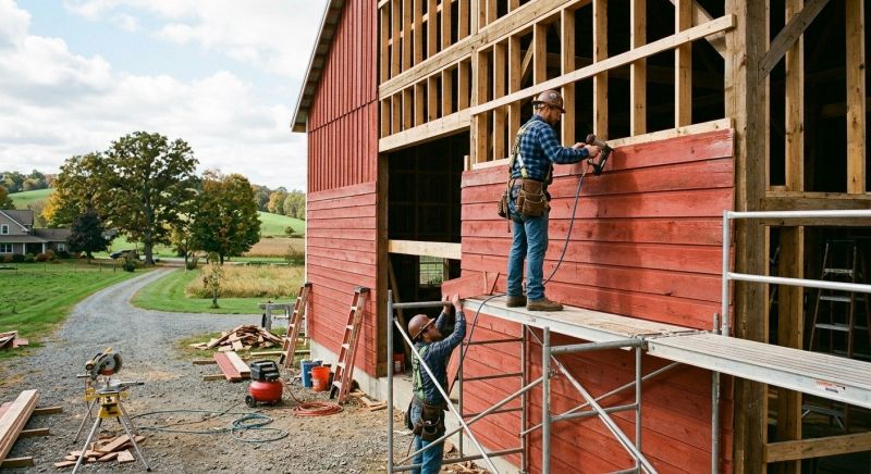 Barn Siding Replacement in Canterbury, NH