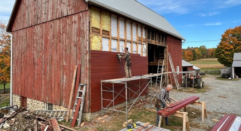 Barn Siding Replacement in Cornish, NH