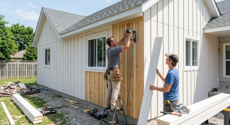 Batten Siding Installation in Hartland, VT