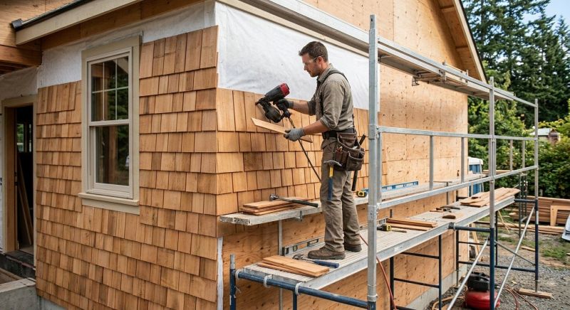 Cedar Siding Installation in New London, NH