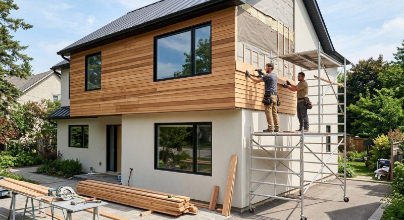 Faux Wood Siding Installation in Canterbury, NH