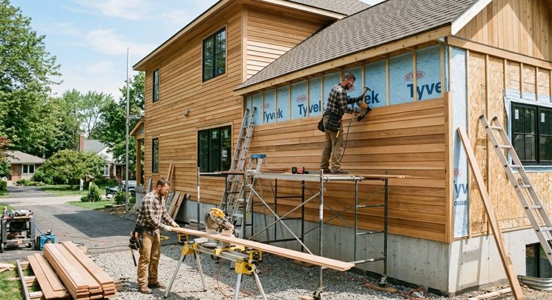 Faux Wood Siding Installation in Goshen, NH