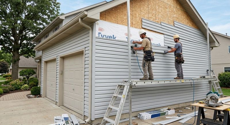 Garage Siding Installation in New London, NH