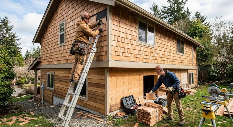 Hardwood Siding Installation in Hillsborough, NH
