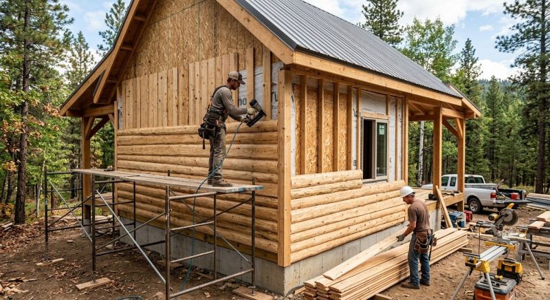 Log Siding Installation in Grafton, NH