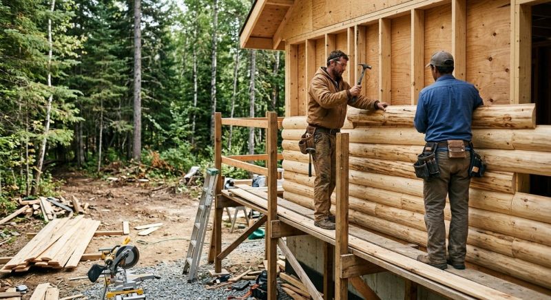 Log Siding Installation in Hillsborough, NH