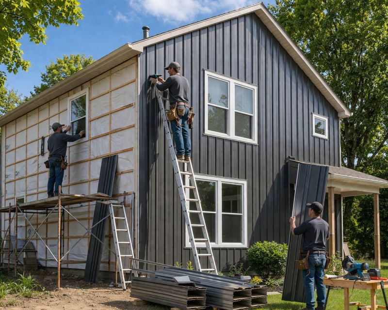 Metal Siding Installation in Brownsville, VT