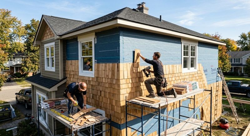 Shingle Siding Installation in New London, NH
