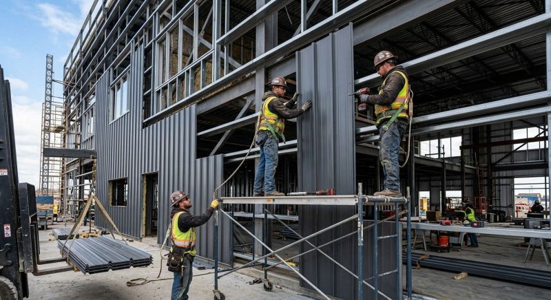 Steel Cladding Installation in New London, NH