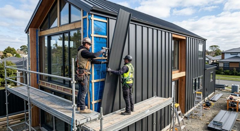 Steel Cladding Installation in New London, NH