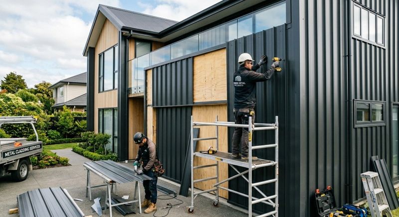 Steel Cladding Installation in New London, NH