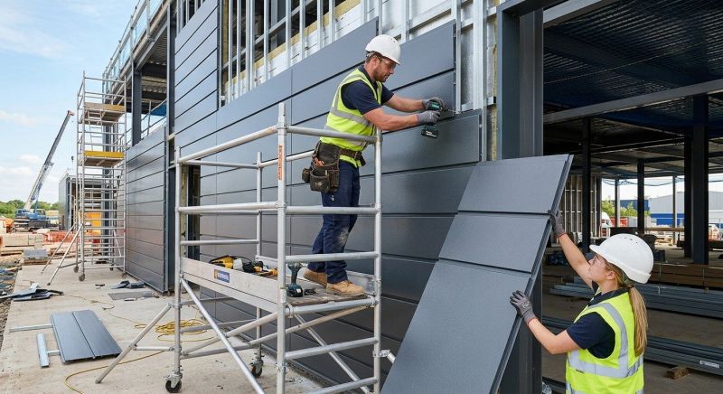 Steel Cladding Installation in New London, NH