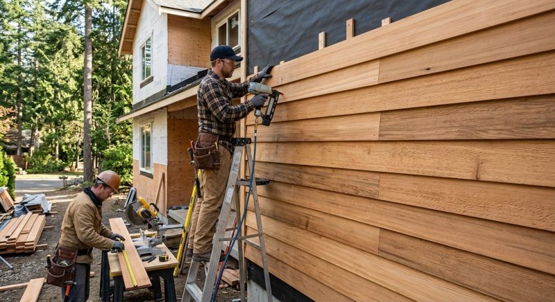 Wood Barn Siding Installation in New London, NH