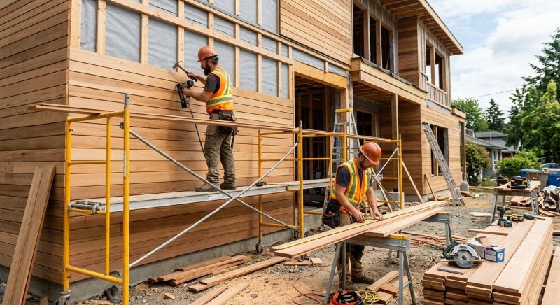 Wood Cladding Installation in Canaan, NH