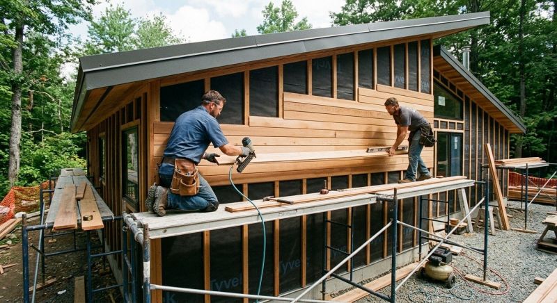 Wood Cladding Installation in Cornish, NH